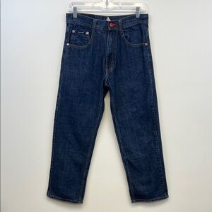 Akademiks Dark Blue Denim Straight Leg Jeans for women Size 10